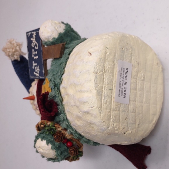 🎅 Snowman with blue stocking cap with greenery and red berries🎄🤶 - Picture 3 of 7